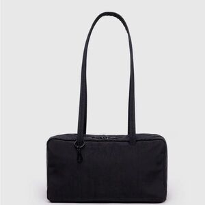 Black Baggu Nylon Bowler Bag